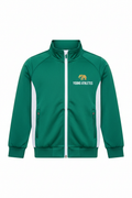 Kids Green Sports Track Jacket front view
