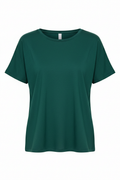 Teal Green Women's Cotton T-Shirt front view