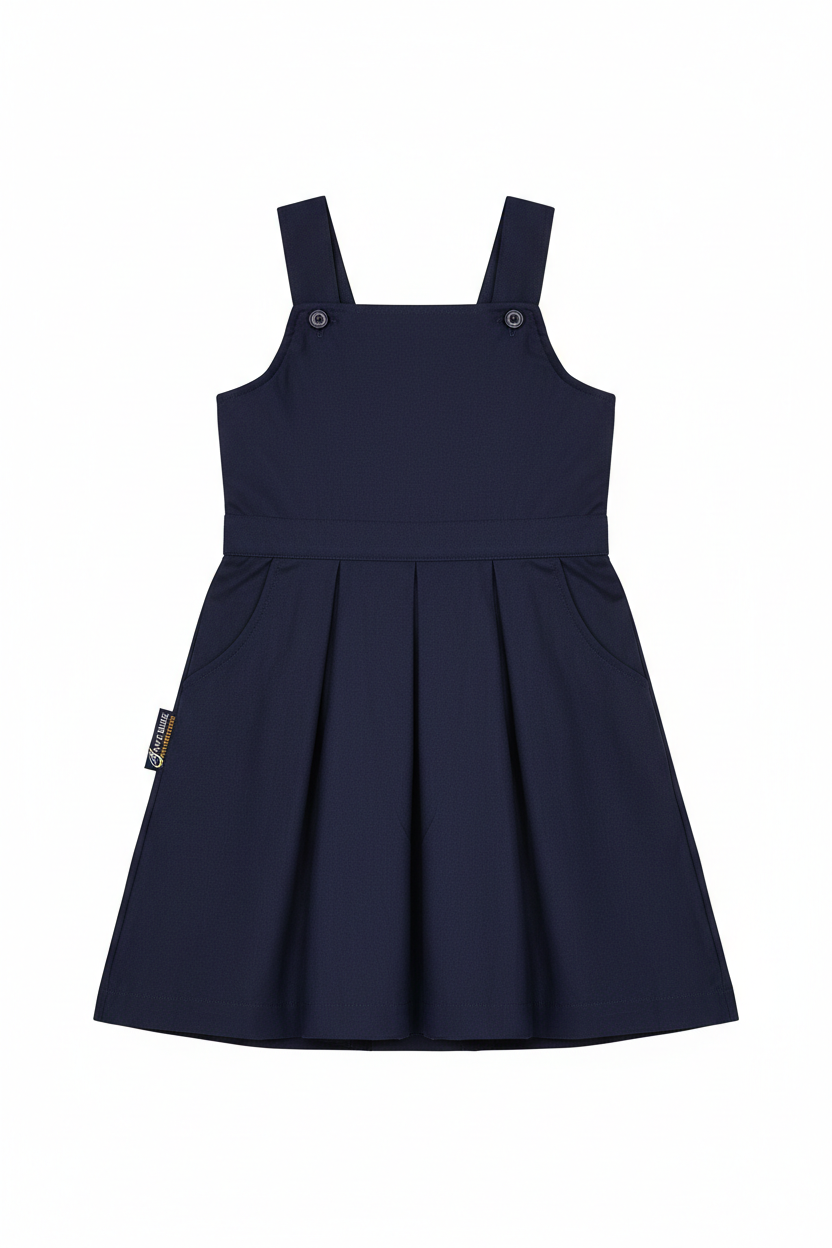 School Uniform Pinafore Dress Navy Blue