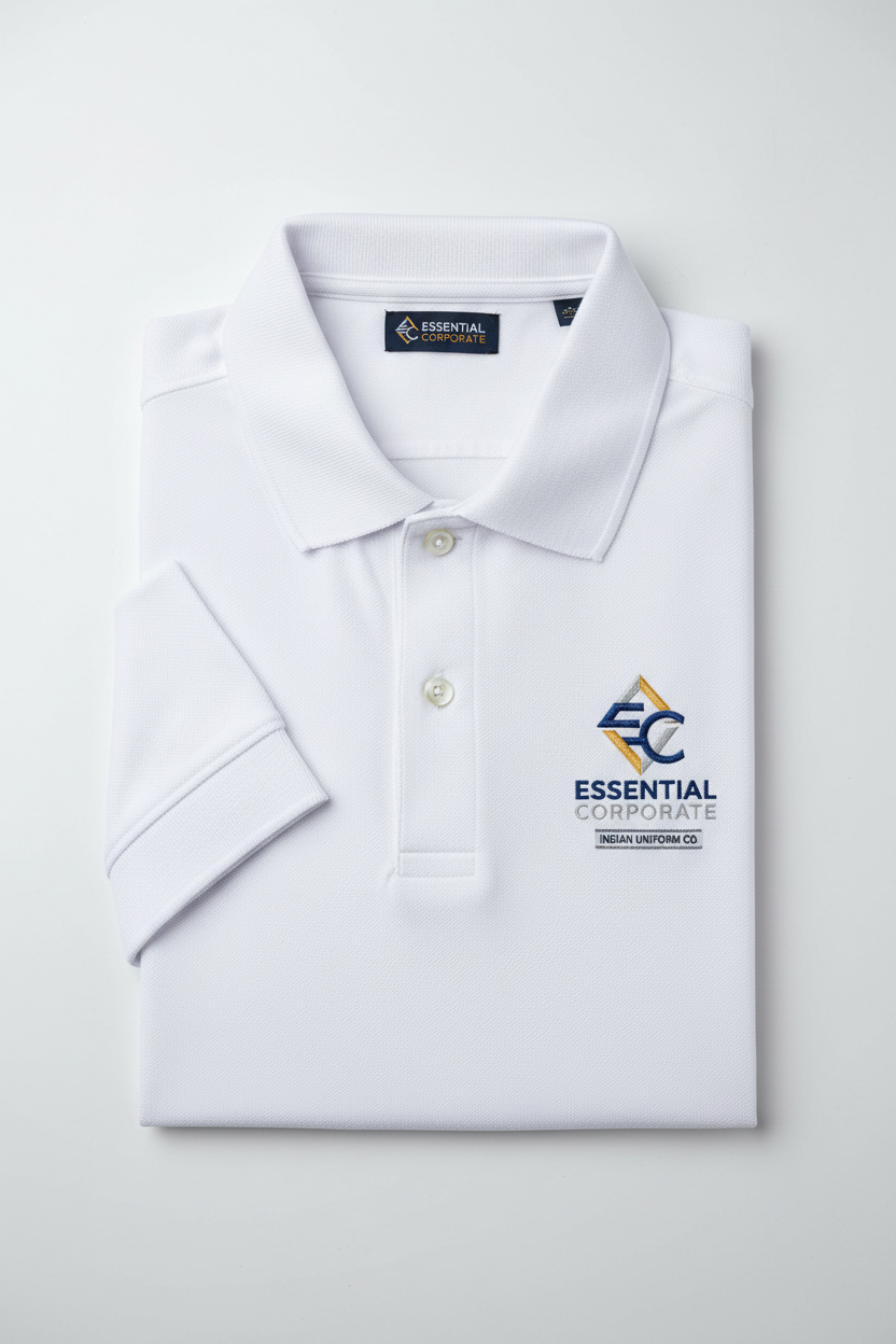 Corporate White Polo Shirt