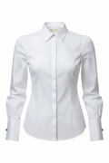 White Women's Formal Shirt front view